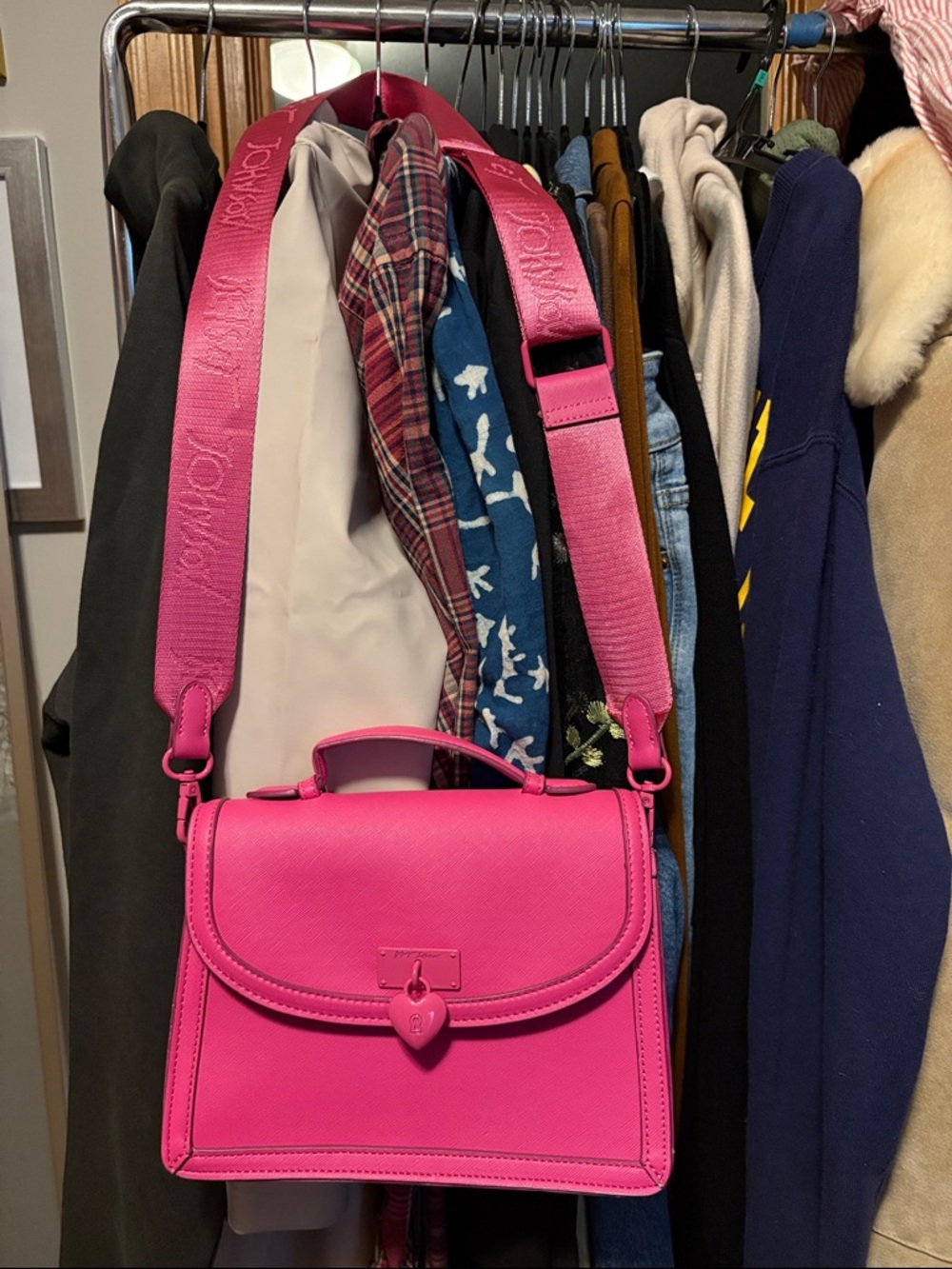 Betsy Johnson Bright Pink Bag